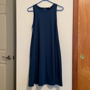 Loft Teal Sleeveless Knit Dress- M
